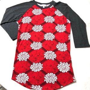 LulaRoe xxs cotton 3/4 sleeve cotton shirt